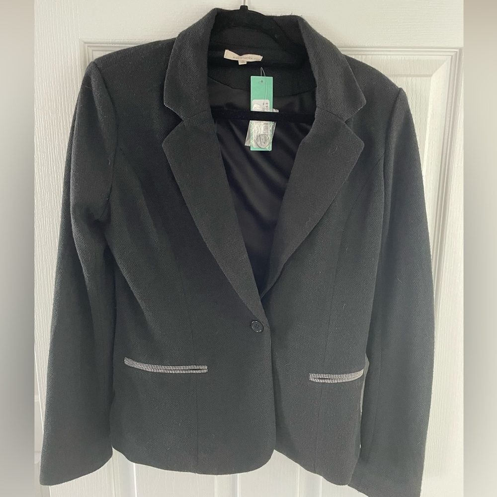 Hawthorn medium black elbow patch blazer